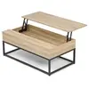 Image de Table basse plateau relevable rectangulaire DETROIT design industriel