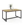 Image de Table a manger fixe sans tiroir 6 personnes rectangulaire en MDF L 150 cm