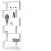 Image de Etagère bibliothèque SOFIA forme S bois blanc 189 cm