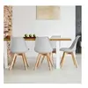 Image de Lot de 4 chaises sara gris clair pour salle à manger