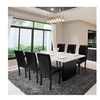 Image de Lot de 6 chaises HANNAH noires pour salle à manger