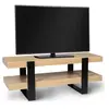 Image de Meuble TV 114 cm double plateau PHOENIX bois et noir