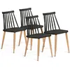 Image de Chaises à barreaux noires style scandinave