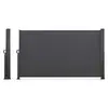 Image de Paravent extérieur rétractable 160 x 400 CM gris anthracite store latéral
