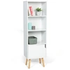 Image de Bibliothèque étagère de rangement colonne EMMIE scandinave blanc