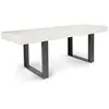 Image de Table a manger extensible sans tiroir 10 personnes rectangulaire en MDF L 160 cm
