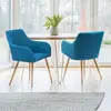 Image de Fauteuils scandinaves bleu canard