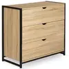Image de Commode 3 tiroirs DETROIT 80 cm design industriel