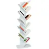 Image de Etagère bibliothèque à livres TEA forme d'arbre 10 niveaux blanche
