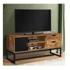 Image de Meuble tv chicago 2 tiroirs avec placard design industriel