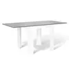 Image de Table a manger extensible sans tiroir 8 personnes rectangulaire en MDF L 80 cm