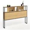 Image de Tête de lit industrielle 165 cm bois et métal
