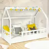 Image de Lit cabane enfant blanc 80 x 160 cm