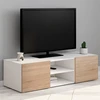 Image de Meuble TV imitation hêtre et blanc