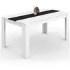 Image de Table a manger fixe sans tiroir 8 personnes rectangulaire en MDF L 160 cm