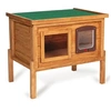 Image de Niche autochauffante en bois pour chat avec porte et fenêtre