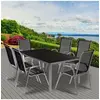 Image de Salon de jardin MADRID table 150 CM et 6 chaises empilables