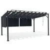 Image de Pergola édition luxe lames orientables 3x4 M et 4 stores gris anthracite