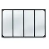 Image de Miroir verrière 4 bandes design industriel 110x70 cm