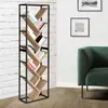Image de Bibliothèque arbre style industriel bois et métal 10 niveaux