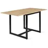 Image de Table a manger extensible sans tiroir 8 personnes rectangulaire en MDF 80 x 78 x 78 cm