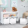 Image de Meuble de rangement pour enfant 3 tiroirs bois blanc