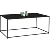 Image de Table basse métal noir mat 113 cm