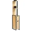 Image de Meuble WC 2 portes DETROIT avec étagères design industriel
