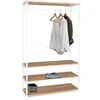 Image de Dressing large L. 100 cm DETROIT design industriel bois et métal blanc