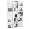 Image de Bibliothèque étagère CD CEYLIA 30 cases avec étagères modulables bois blanc