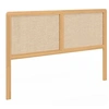 Image de Tête de lit sur pied EDHEN 160 cm cannage et bois