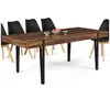 Image de Table a manger fixe sans tiroir 10 personnes rectangulaire en MDF 200 x 90 x 76 cm