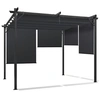 Image de Pergola édition spéciale toit rétractable 3x3 M et 4 stores gris anthracite