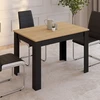 Image de Table à manger 110 X 70 cm noir et bois