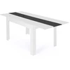 Image de Table de salle à manger extensible blanche et grise 6-10 personnes