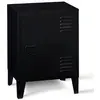 Image de Table de chevet ESTER 1 porte métal noir design industriel