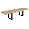 Image de Table a manger extensible sans tiroir [en.casa] 12 personnes en bois 300 x 90 cm