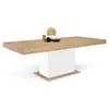Image de Table a manger extensible sans tiroir 10 personnes rectangulaire en MDF 160 x 90 x 75 cm