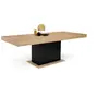Image de Table a manger extensible sans tiroir 10 personnes rectangulaire en MDF L 160 cm
