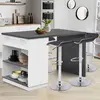 Image de Ilot mange debout blanc et gris 130 cm