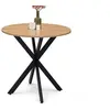Image de Table a manger fixe sans tiroir 4 personnes rond en Bois L 80 cm
