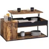 Image de Table basse plateau relevable rectangulaire CHICAGO avec coffre design industriel
