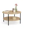 Image de Table basse double plateau rond DETROIT 70 cm design industriel