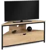 Image de Meuble Tv d'Angle Bois Moderne Salon + Placard Industriel 100 cm