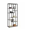 Image de Etagère bibliothèque asymétrique 8 niveaux DETROIT design industriel 161 cm