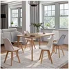 Image de Lot de 6 chaises scandinaves SARA mix color pastel rose x2, gris clair x2 et blanc x2