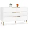 Image de Commode 6 tiroirs HELSINKI 115 cm scandinave blanc