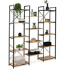 Image de Etagère bibliothèque trio 5 niveaux DETROIT design industriel 170 cm