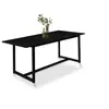 Image de Table a manger extensible sans tiroir 10 personnes rectangulaire en MDF L 160 cm