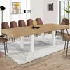 Image de Table à manger 10 à 12 personnes bois et blanc